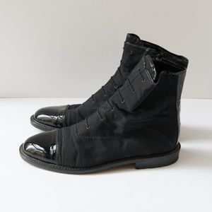 80s - SUSAN BENNIS - WARREN EDWARDS - Boots - Men's - 10 - BLK Canvas